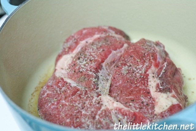 Browning the Beef