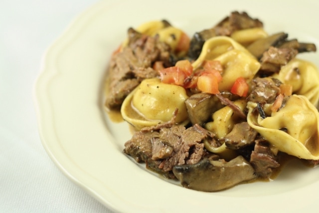 Braised Beef Short Ribs with Tortelloni in a Marsala Cream Sauce Braised Beef Short Ribs with Tortelloni in a Marsala Cream Sauce