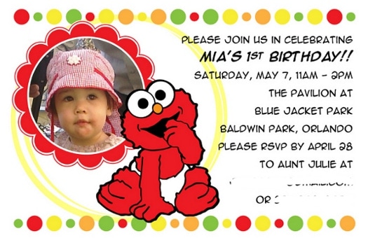 Mia 1st Birthday Invite