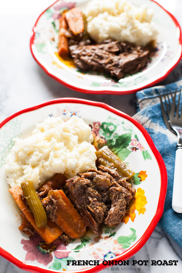French Onion Pot Roast (Slow Cooker Recipe) from thelittlekitchen.net French Onion Pot Roast (Slow Cooker Recipe) from thelittlekitchen.net