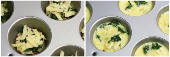 Spinach & Dubliner Cheese Egg Cups