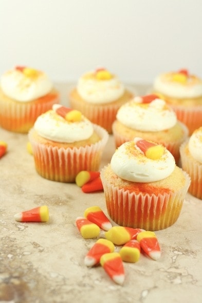 Candy Corn Cupcakes