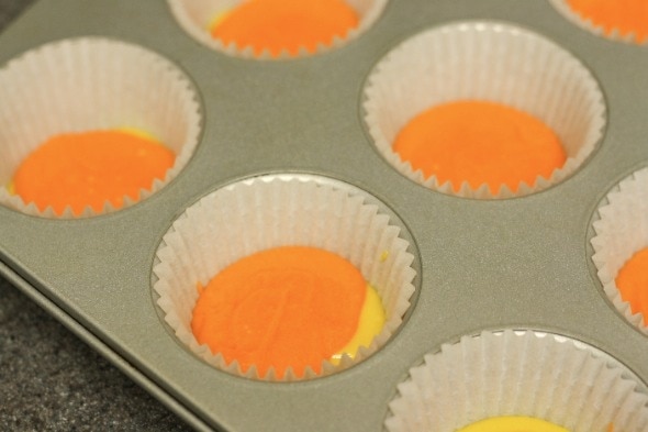 Candy Corn Cupcakes