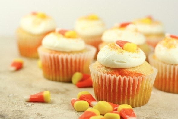 Candy Corn Cupcakes