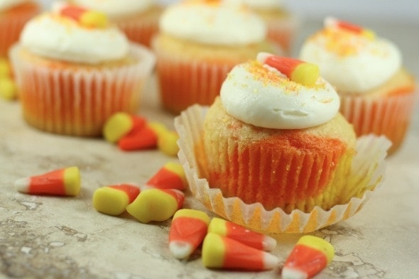 Candy Corn Cupcakes