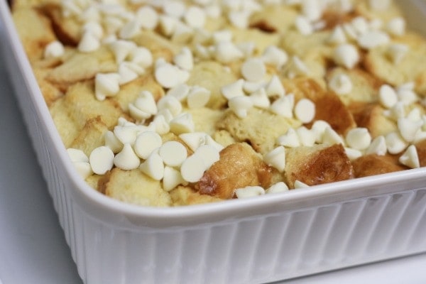 White Chocolate Berry Bread Pudding