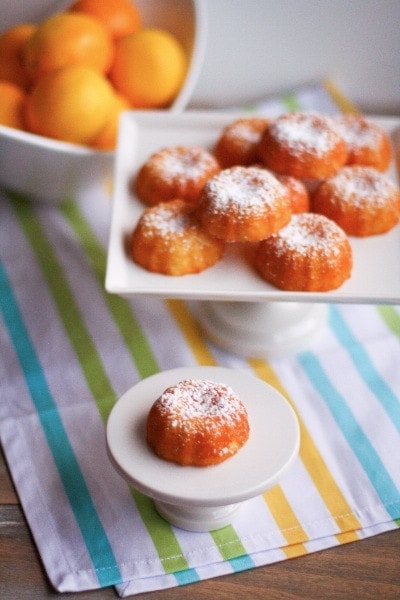 Mini Meyer Lemon Bundt Cakes