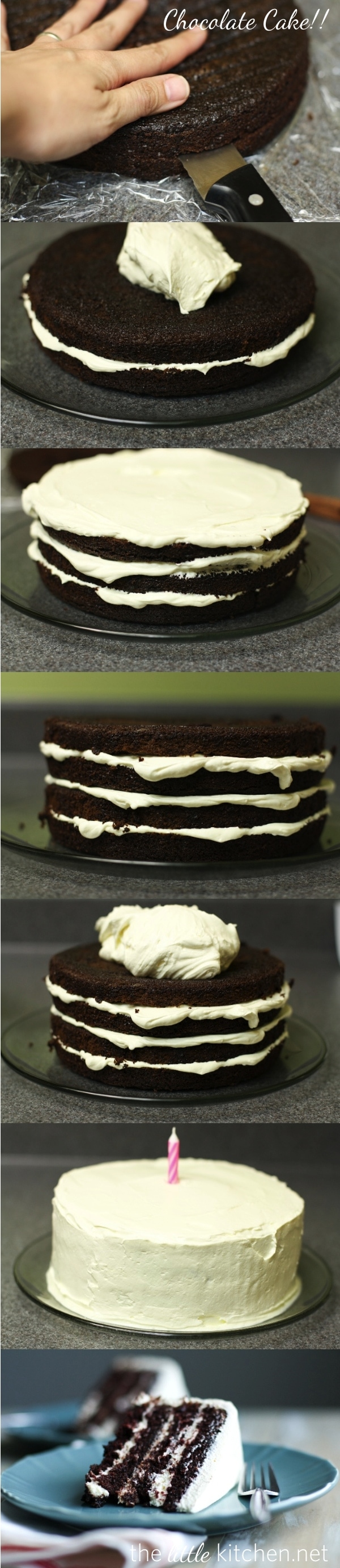 {The Best} Chocolate Cake with Pudding Frosting from thelittlekitchen.net {The Best} Chocolate Cake with Pudding Frosting from thelittlekitchen.net