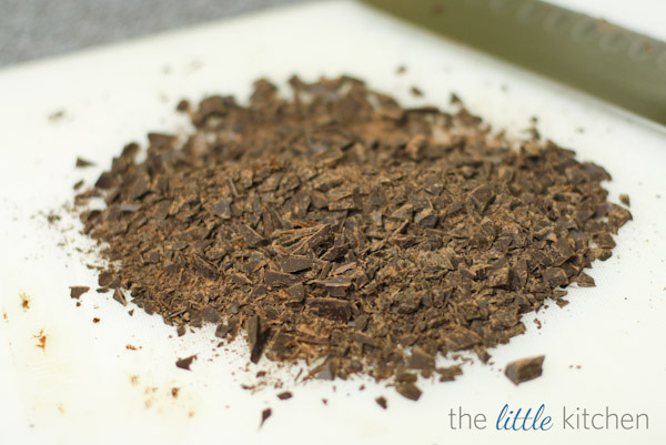 chopped chocolate