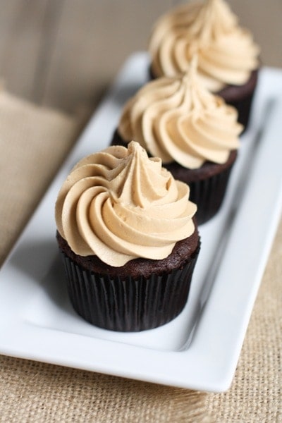 Chocolate Cupcakes Biscoff Icing