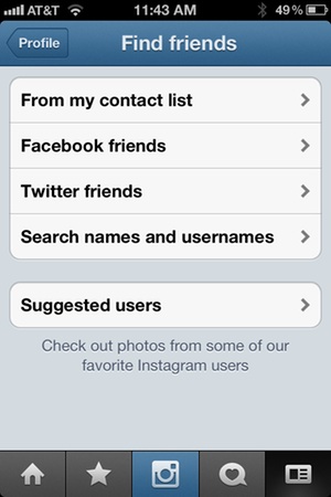 find friends on instagram
