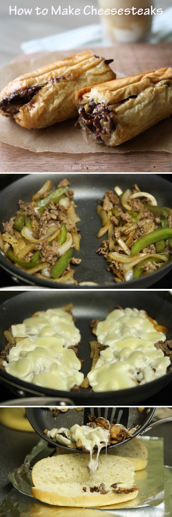 Cheesesteaks from TheLittleKitchen.net Cheesesteaks from TheLittleKitchen.net