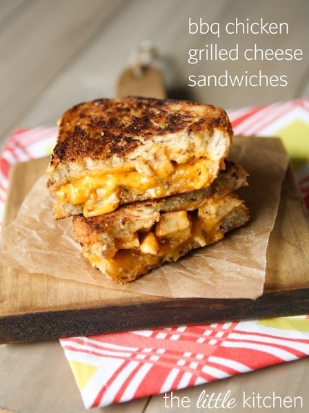 BBQ Chicken Grilled Cheese Sandwiches from DualFood BBQ Chicken Grilled Cheese Sandwiches vert