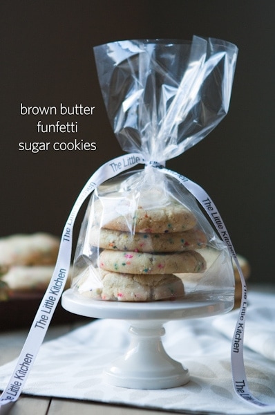 Brown Butter Funfetti Sugar Cookies from DualFood Brown Butter Funfetti Sugar Cookies from thelittlekitchen.net