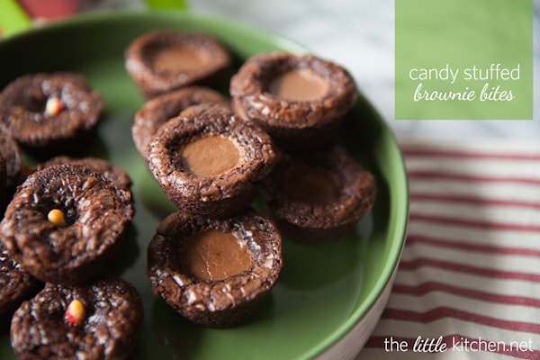 Candy Stuffed Brownie Bites from DualFood