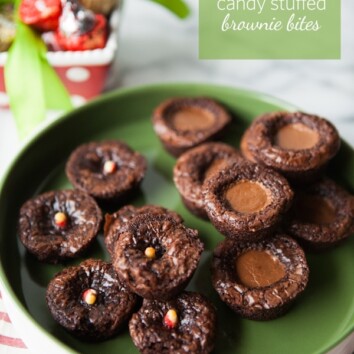 Candy Stuffed Brownie Bites from DualFood