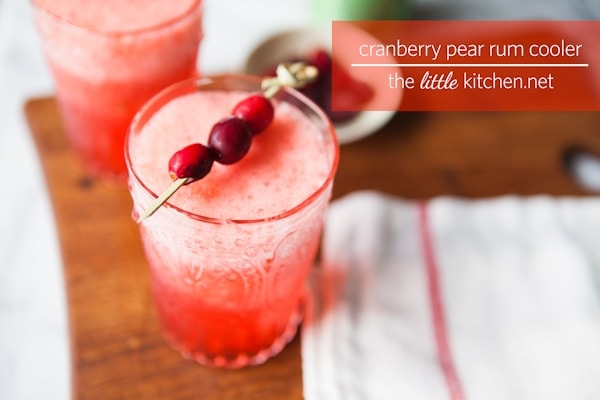 Cranberry Pear Rum Cooler Recipe