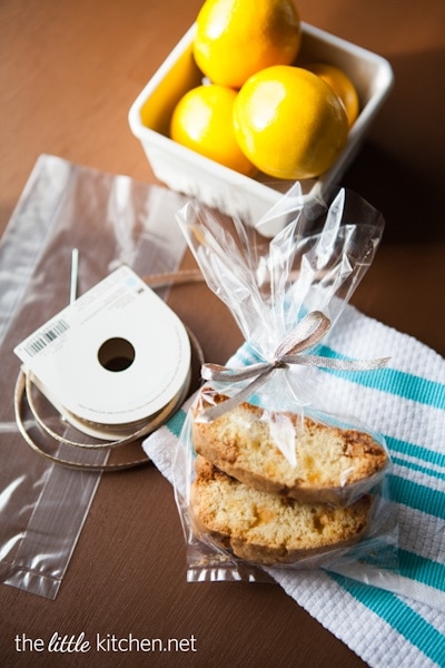 Meyer Lemon and White Chocolate Biscotti from DualFood