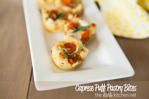 Caprese Puff Pastry Bites from DualFood Caprese Puff Pastry Bites