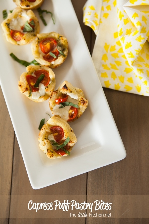 Caprese Puff Pastry Bites from DualFood Caprese Puff Pastry Bites