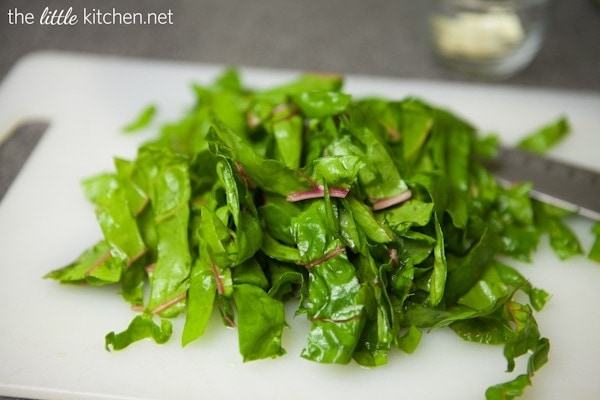 Fettuccine with Swiss Chard from DualFood Fettuccine with Swiss Chard from DualFood