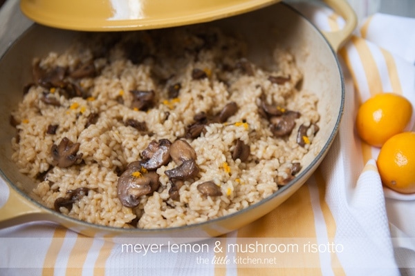 Meyer Lemon and Mushroom Risotto from DualFood Meyer Lemon and Mushroom Risotto