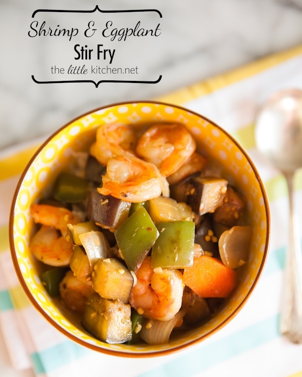 Shrimp and Eggplant Stir Fry from DualFood Shrimp and Eggplant Stir Fry