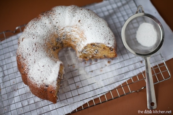 Vanilla Chocolate Chip Bundt Cake from thelittlekitchen.net Vanilla Chocolate Chip Bundt Cake