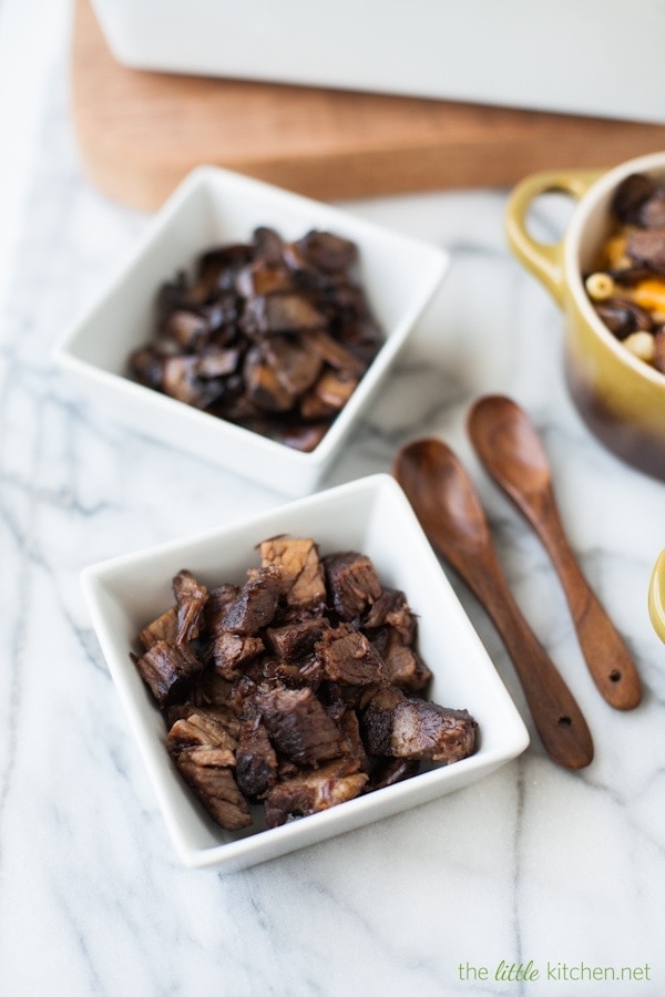 Beef Short Rib & Mushroom Mac & Cheese from DualFood Beef Short Rib & Mushroom Mac & Cheese