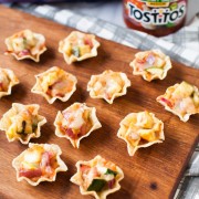 Tostitos SCOOPS! with Grilled Vegetables and Pepper Jack Cheese from DualFood
