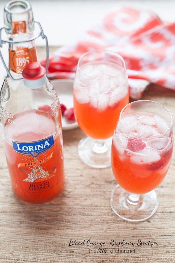 Blood Orange-Raspberry Spritzer from thelittlekitchen.net Blood Orange-Raspberry Spritzer from thelittlekitchen.net