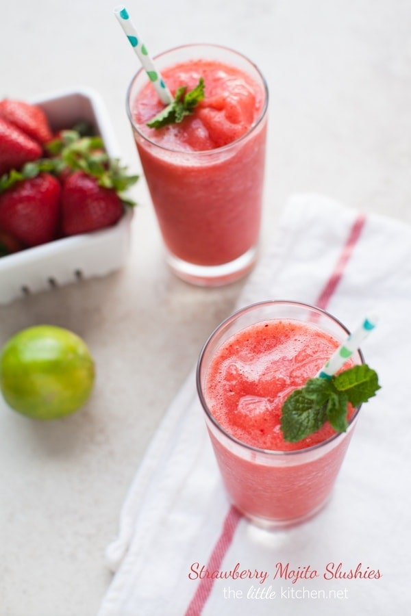 Strawberry Mojito Slushies from thelittlekitchen.net Strawberry Mojito Slushies from thelittlekitchen.net