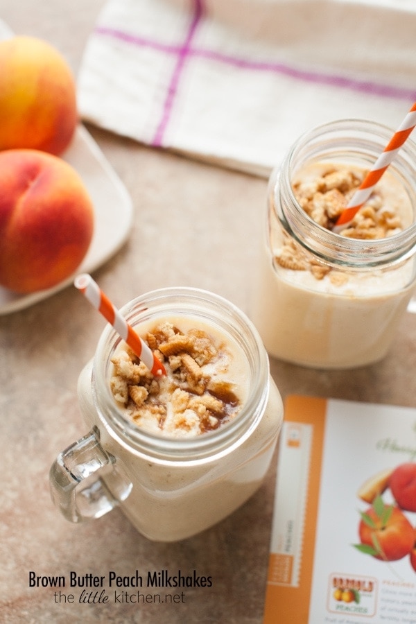 Brown Butter Peach Milkshakes from thelittlekitchen.net Brown Butter Peach Milkshakes from thelittlekitchen.net