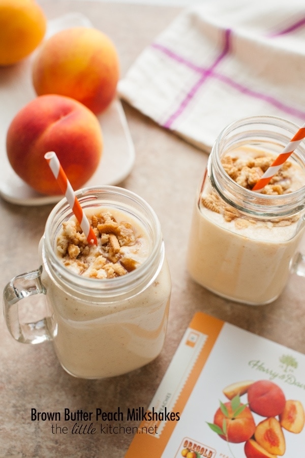 Brown Butter Peach Milkshakes from thelittlekitchen.net Brown Butter Peach Milkshakes from thelittlekitchen.net