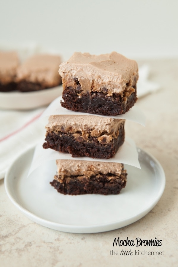 Chocolate Chip Mocha Cookie Dough Brownies from thelittlekitchen.net Chocolate Chip Mocha Cookie Dough Brownies from thelittlekitchen.net