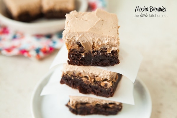 Chocolate Chip Mocha Cookie Dough Brownies from thelittlekitchen.net Chocolate Chip Mocha Cookie Dough Brownies from thelittlekitchen.net