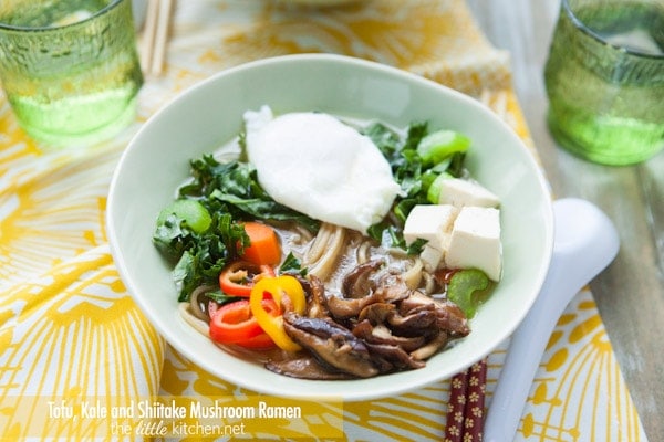 Tofu, Kale & Shiitake Mushroom Ramen Noodle Soup from thelittlekitchen.net Tofu, Kale & Shiitake Mushroom Ramen Noodle Soup from thelittlekitchen.net