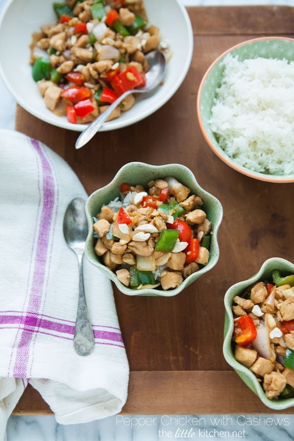 Pepper Chicken with Cashews Stir Fry from thelittlekitchen.net Pepper Chicken with Cashews Stir Fry from thelittlekitchen.net