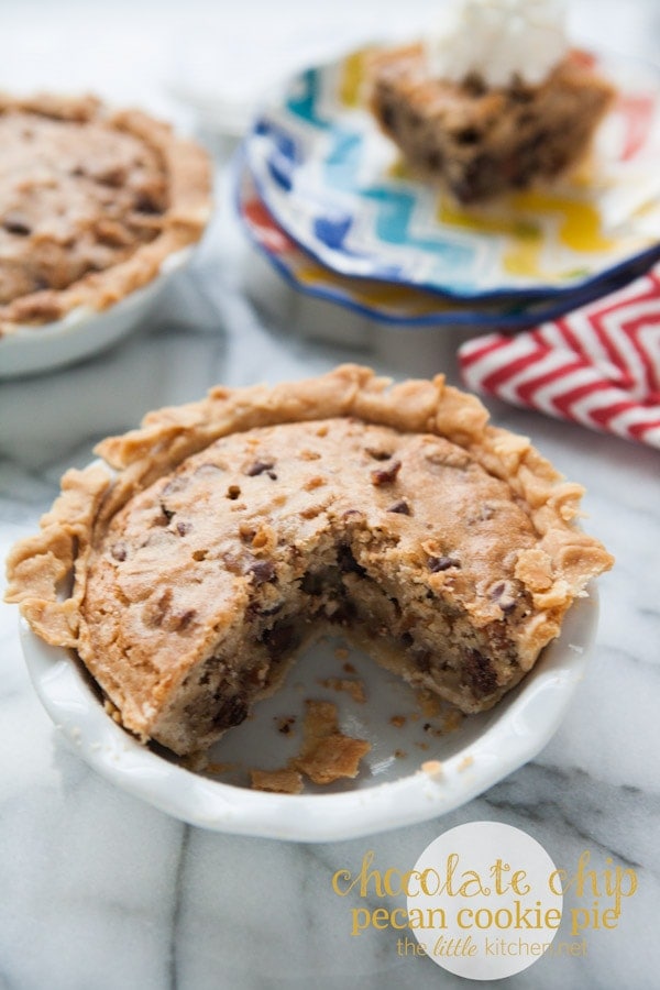 Chocolate Chip Pecan Cookie Pie from thelittlekitchen.net Chocolate Chip Pecan Cookie Pie from thelittlekitchen.net