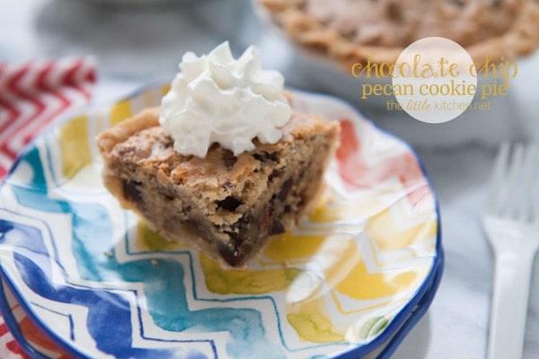 Chocolate Chip Pecan Cookie Pie from thelittlekitchen.net Chocolate Chip Pecan Cookie Pie from thelittlekitchen.net