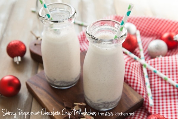 Skinny Peppermint Chocolate Chip Milkshakes from thelittlekitchen.net Skinny Peppermint Chocolate Chip Milkshakes from thelittlekitchen.net