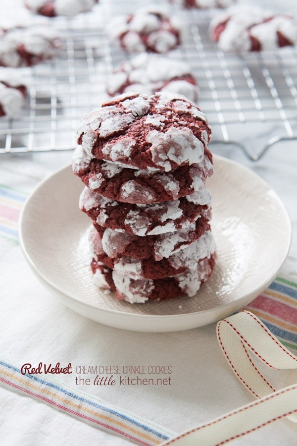 Red Velvet Cream Cheese Crinkle Cookies from thelittlekitchen.net Red Velvet Cream Cheese Crinkle Cookies from thelittlekitchen.net