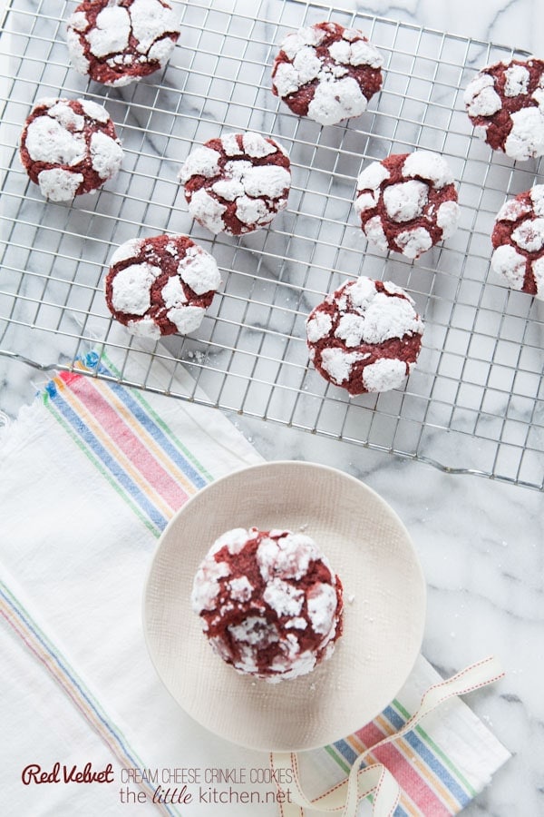 Red Velvet Cream Cheese Crinkle Cookies from thelittlekitchen.net Red Velvet Cream Cheese Crinkle Cookies from thelittlekitchen.net
