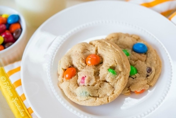 Peanut Butter M&M Cookies from Fifteen Spatulas Peanut Butter M&M Cookies from Fifteen Spatulas
