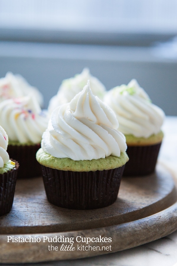 Pistachio Pudding Cupcakes from thelittlekitchen.net Pistachio Pudding Cupcakes from thelittlekitchen.net