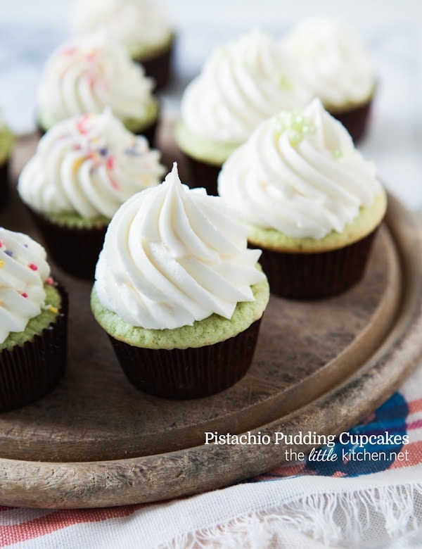 Pistachio Pudding Cupcakes from thelittlekitchen.net Pistachio Pudding Cupcakes from thelittlekitchen.net