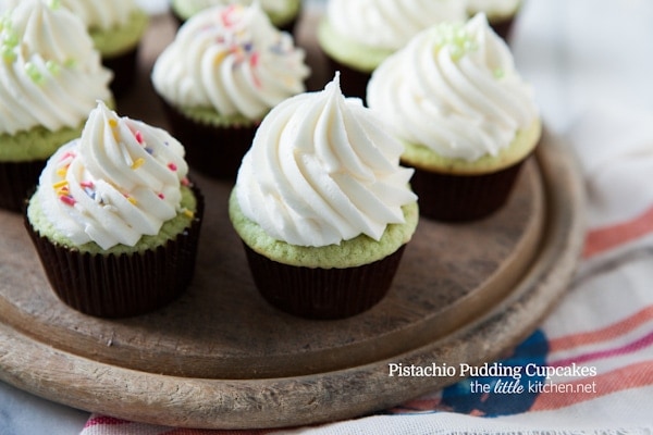 Pistachio Pudding Cupcakes from thelittlekitchen.net Pistachio Pudding Cupcakes from thelittlekitchen.net