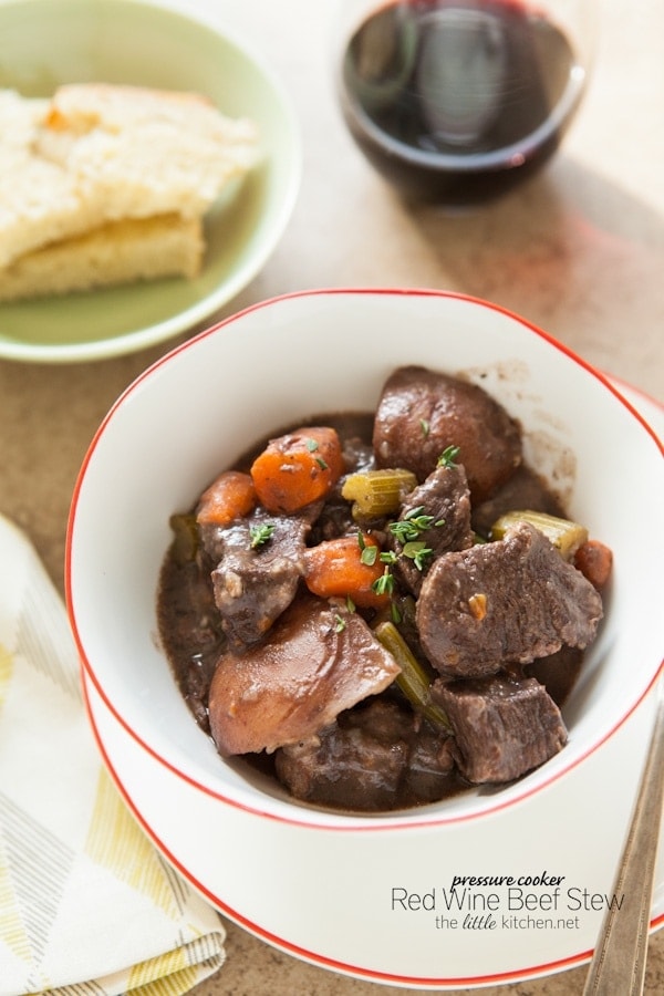Pressure Cooker Red Wine Beef Stew from thelittlekitchen.net Pressure Cooker Red Wine Beef Stew from thelittlekitchen.net