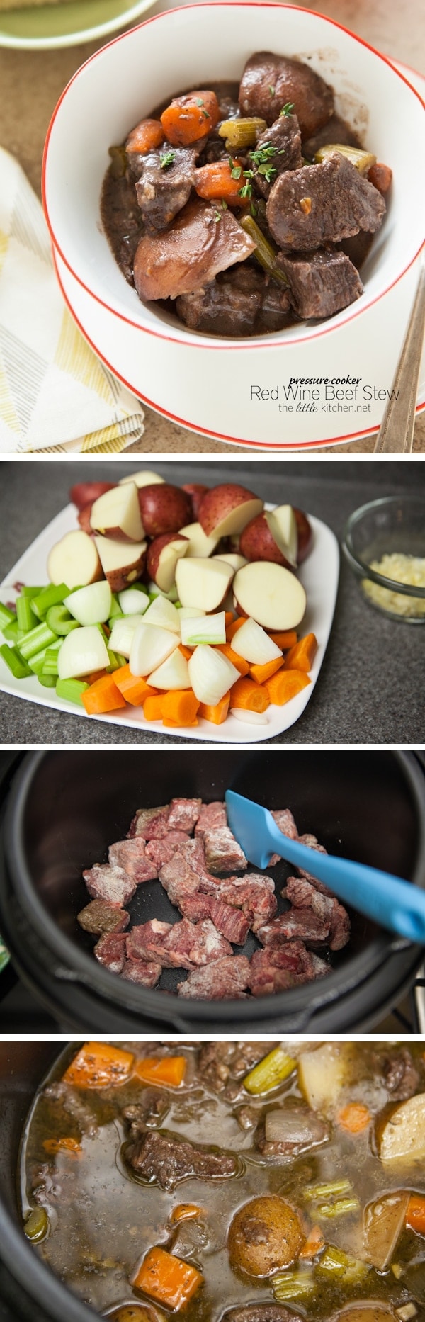 Pressure Cooker Red Wine Beef Stew Recipe from thelittlekitchen.net Pressure Cooker Red Wine Beef Stew Recipe from thelittlekitchen.net