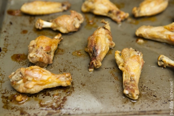 Sweet and Spicy Four Ingredient Chicken Wings from thelittlekitchen.net Sweet and Spicy Four Ingredient Chicken Wings from thelittlekitchen.net